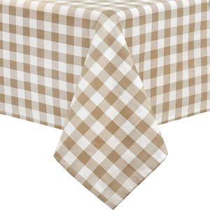 Direct Factory Buffalo Plaid <b>Tablecloth</b> Cotton Polyester Blend Waterproof Oilproof Checkered Rustic Home Decor - Product Image 3