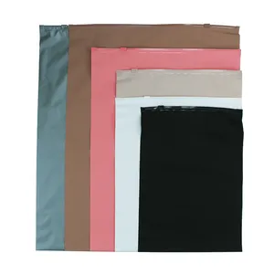 Logo d'impression personnalisé curseur de fermeture éclair en plastique givré mat noir fermeture éclair sac d'emballage compostable pour vêtements