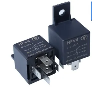 原鸿发 HFV4-012-1Z4G 继电器 5Pin SPDT 12V DC40A 汽车相关 Relais hfv6-012zs-td