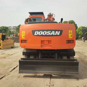 Pelles sur pneus usagées 15 tonnes engins de terrassement excavateur Doosan150W-7 haute performance à faible heure de travail pour la vente à bas prix - Product Image 4