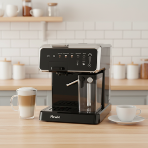 Cafetera Espresso Multi-Cápsulas 3 en 1 Newle para <span class=keywords><strong>Nespresso</strong></span>, <span class=keywords><strong>Dolce</strong></span> <span class=keywords><strong>Gusto</strong></span> y Café Molido, Bomba Italiana de 20 Bares con Espumador de Leche Automático - Product Image 4