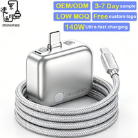 Cable Tipo-C de Carga Rápida de 140W con Expulsión Automática, Chip IA, Protección Contra Sobrecarga, Desconexión Inteligente, Carga Completa para Teléfonos y Tabletas iOS