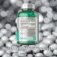 Booster Vegan Extrait de Sureau, Échinacée, Zinc, Vitamine C, Quercétine en Capsules pour Adultes, 300 Capsules, Dose de 1000 mg, Durée de Conservation de 24 Mois