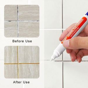 Custom <b>Waterproof</b> Grout Repair Pen for Ceramic White Tile 6 Colors Permanent <b>Paint</b> Marker 1-10mm Paper Tip Model PM208 - Product Image 2
