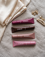 Tubes en plastique rose personnalisés de 5 ml, 8 ml, 15 ml, 20 ml, 30 ml pour baume à lèvres et gloss, avec applicateurs, emballage 8 ml