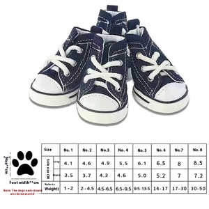 Chaussures d'été pour chien ou chat Teddy, antidérapantes et résistantes à l'usure, en toile de denim épaisse - Product Image 6