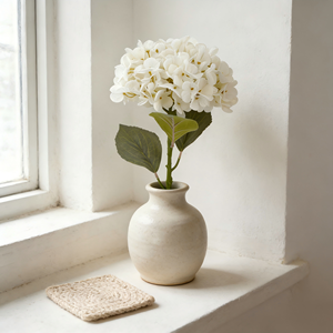 Ortensie Bianche Artificiali con Steli, Fiori Finti con Steli per Bouquet Fai-da-Te e Decorazioni Matrimoniali - Product Image 2