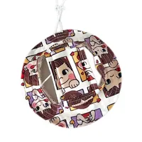 Chat chien extérieur dessin animé parasol trou d'oreille chien seau chapeau pour petits chats moyens chiens