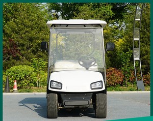 Voiturette de golf électrique vintage à 4 roues, 8 places, avec réservoir de carburant intégré, cabine fermée, pour jardin et transport de marchandises, avec fonction de buanderie - Product Image 1