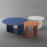 Table à thé d'appoint moderne Kinno pour salon Table basse chambre canapé en bout en métal bureau d'appoint Table de canapé basse