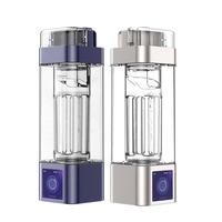 Bouteille d'eau carrée à hydrogène avec filtre Générateur d'eau à hydrogène Cadeau pour journée spéciale Écran tactile Bouteille d'eau riche en hydrogène
