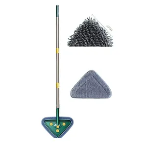 Lowest price manufacturer green triangle mop flat mop squeegee long handle mop squeegee for sale
