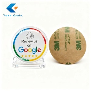 Mini-étiquettes NFC RFID en PVC+Époxy avec Code QR, Logo Personnalisé, Autocollants de Table Étanche pour Cartes de Membre, Paiement Hôtelier et Avis Google - Product Image 3