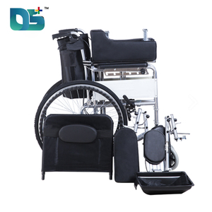 Diseño Popular Respaldo alto Marco de aleación de aluminio Ángulo ajustable Reposacabezas plano Freno de línea Fácil movilidad Silla de ruedas <span class=keywords><strong>manual</strong></span> - Product Image 5