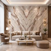 Dalle en pierre frittée effet marbre rouge Gucci de qualité supérieure, carrelage en porcelaine poli effet marbre 1600 x 3200 x 12 mm pour mur