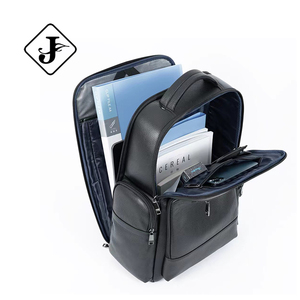 Sac à <span class=keywords><strong>dos</strong></span> en cuir véritable pour homme, grand format, pour ordinateur portable 15 pouces, avec logo personnalisé, pour les voyages d'affaires - Product Image 4