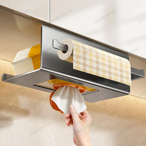 Étagère murale rectangulaire bleue en forme de vigne, gris bronze, minimaliste, pour rangement suspendu, idéale pour la cuisine, la salle de bain, ou comme organisateur de serviettes - Product Image 3