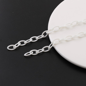 Cadena de Acrílico de Colores de 50 cm, Material para Joyería Hecha a Mano, Accesorios de Resina Plástica, Forma Circular - Product Image 4