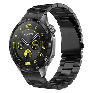 Per Huawei <span class=keywords><strong>Watch</strong></span> <span class=keywords><strong>GT</strong></span> 4 cinturino tre-Bead in metallo acciaio inox 22mm cinturino per Smart <span class=keywords><strong>Watch</strong></span> - Product Image 3