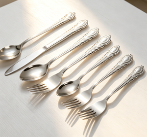 Juego de Cubiertos Económicos de Acero Inoxidable, Cuchillo, Tenedor y Cuchara, para Restaurante, Hogar y Uso Diario - Product Image 1