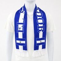 Werbeartikel Digital Bedruckter Fußballverein-Fanschals Umweltfreundlicher Gestrickter Polyester JOHNIN Halstuch als Willkommensgeschenk