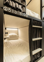 KSL Holz- und Stahl-Kapselbett für Jugendherbergen Cityhub Sleepbox Moset Beliebte Schlafkapseln Etagenbett