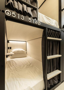 Lit capsule en bois et acier KSL pour auberge de jeunesse Cityhub <span class=keywords><strong>Sleepbox</strong></span> Moset, cabines de couchage populaires, lit superposé - Product Image 6