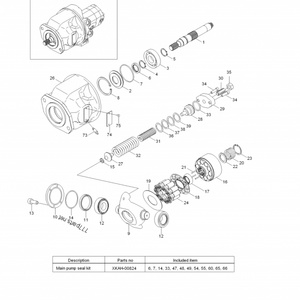 ปั๊มไฮดรอลิก AP2D28 AP2D25 Rexroth สำหรับ R60-5 R55-7 R60-7อะไหล่รถขุดฮุนได31M8-10011 31M8-10021 31M8-10010 31M8-10020 - Product Image 3