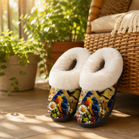 Chaussons d'hiver chauds et confortables en peluche antidérapants avec logo personnalisé OEM ODM, faible MOQ, pour hôtel