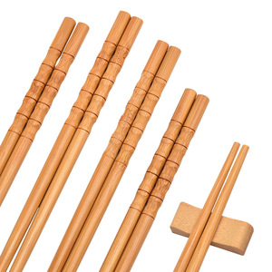 [Envío Gratis] Palillos de Bambú al por Mayor, 30 Pares, Palillos de Bambú con Forma de Calabaza, Palillos para Hot Pot para el Hogar y Hoteles, Carbonizados - Product Image 5