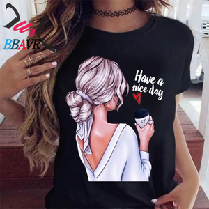T-shirt pour femmes à manches courtes et col rond, imprimé numérique 3D, pour l'été, pour les activités de plein air - Product Image 2