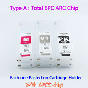 Cartouche d'encre rechargeable Ciss en vrac 280ML HP72 avec puce permanente pour imprimantes <span class=keywords><strong>HP</strong></span> Designjet T790 T795 T1100 T1300 <span class=keywords><strong>T2300</strong></span> T1120 - Product Image 5