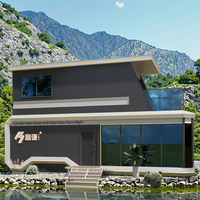 Future Tech Sci-Fi Esthétique Container House Nouvelles tendances dans la conception de capsules pour l'hôtellerie