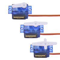 Mini Servomoteur Rotatif DC 9g SG90 180°/360° avec Engrenage Métal/Plastique pour Arduino, Voitures RC et Avions