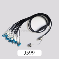 Câble tactique en fibre optique J599/ODC/YZA/TBE avec enrouleur de câble rétractable, cordon de brassage tactique blindé pour diffusion