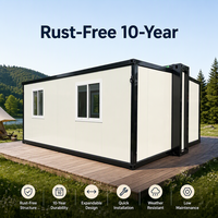 Contenedor Expandible para Vivienda de Refugiados, Refugio Modular Prefabricado, Campamento Portátil de Despliegue Rápido, Unidad de Alojamiento Temporal de Emergencia
