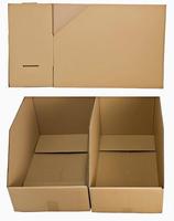 Boîte de papier en carton d'étagère pour le stockage de pièces d'entrepôt de commerce électronique Tri diagonal avec stratification mate et gaufrage pour le stockage