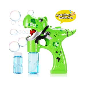 Pistola de burbujas de dinosaurio-Tirador de burbujas de música eléctrica para niños pequeños, Varita de burbujas automática con dispensador de jabón - Product Image 1