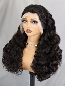 วิกผมหน้าผากลูกไม้แบบ HD 13x4 ผมแท้ วิกผมลอนคลาย 13x4 สำหรับผู้หญิงผิวสี วิกผมจากผมแท้กัมพูชาแบบถอนขนมาแล้ว - Product Image 2