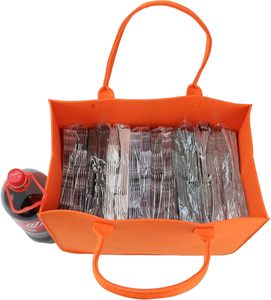 Sacs fourre-tout en feutre vierges personnalisés pour femmes, sacs de rangement portables, sacs cadeaux pour fêtes, sacs cadeaux promotionnels souvenirs - Product Image 3