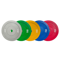 Plaques de protection en caoutchouc colorées pour la musculation en salle de sport, entraînement de force, utilisation commerciale portable, disponibles en tailles KG et LB