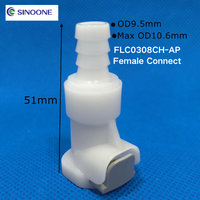 Sinoone Plastic Female Kupplungs körper 1/4 "Barb Flow Alle Kunststoff-Schnell anschlüsse POM EPDM O-Ringe für die medizinische Schönheits industrie