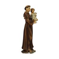 ZICOM Figurine Saint Antoine 14 cm avec Enfant et Lys Décoration d'intérieur Modèle Allemagne 9069-H120-14