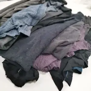 Fabbrica che spreca la maglietta dei rifiuti di cotone scuro 16cm