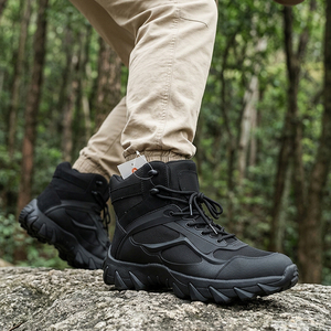 Bottes de sécurité de randonnée en maille noire SFA33 AS33, respirantes, toutes saisons, pour le trekking en plein air, chaussures tactiques en stock - Product Image 1