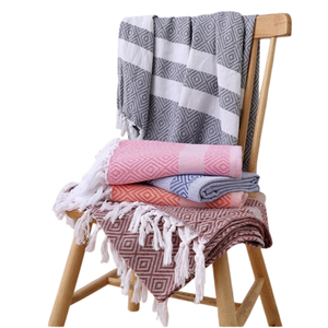 Fabricante de toallas de playa personalizadas de India 100% Toallas de playa a rayas de algodón orgánico Cabana | Toallas de piscina y de natación de secado rápido - Product Image 3