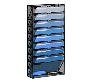 10 Tier Hanging Wall <b>File</b> <b>Organizer</b> Wall Mounted <b>File</b> Holder Document Wall <b>Organizer</b> - Product Image 1