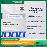 Poudre instantanée de probiotiques et prébiotiques OEM/ODM en sachet de 2g, directement de l'usine, stable à l'entrepôt, complément pour la santé intestinale des adultes