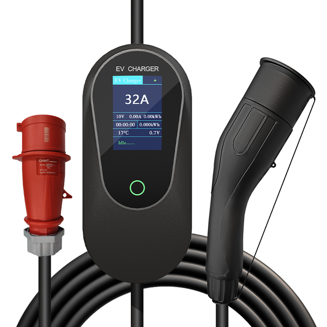 22kw Portable Ev Charger Type 2 Ev Car Charger 16a 32a Electric Car Charging Station