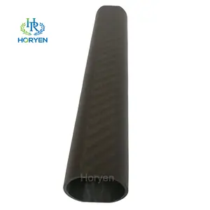 Horyen OEM high strength 3k matte glossy finish round square carbon fiber tube